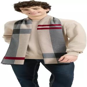 남성용 테이스티온 겨울 스카프 초부드러운 웜 롱 캐시미어 느낌