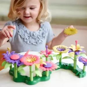 3살 여자 아기 블록 장난감 선물 꽃 밭 만들기 블록 끼우는 놀이 꽂기 소근육 창의력 4세 5세 여아 아이 어
