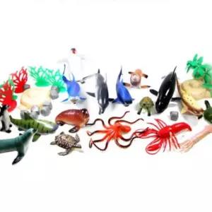 특대형 어린이집 교육용 바다 생물 어류 물고기 모형 17여종 세트 역할 놀이 자연 동물 미니어쳐 관찰 교구