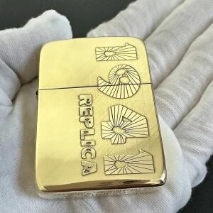라온식 지포 라이터 황금 놋쇠 조각 1941년 기념 버전 방풍 컬렉션 상자 안에