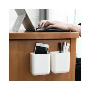 스마트폰 수납함 리모컨 무타공 보관함