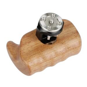 HDRIG 범용 DSLR 카메라 핸드 그립 나무 미니 사이드 핸들, M6 ARRI 로제트 마운트, 케이지 키트용