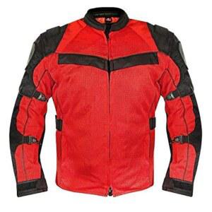 X 아머를 착용한 남성용 엘리먼트 CF8161 레드 블랙 트라이텍스 모터사이클 스포츠 재킷