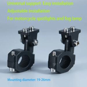 [호환품]바이크 오토바이 LED 헤드 라이트 스포트라이트 클램프 브래킷 튜브 마운트 안개등 보조 홀더 Moto