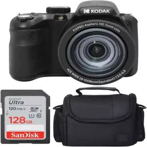 코닥 픽스프로 AZ425 디지털 카메라 + 케이스 128GB 메모리 카드(블랙)
