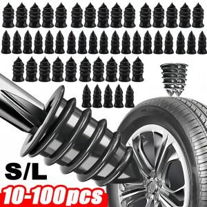 10-100개 프리미엄 타이어 수리 못  펑크 자동차 바이크 오토바이 누출 방지 튜브리스 비상 도구