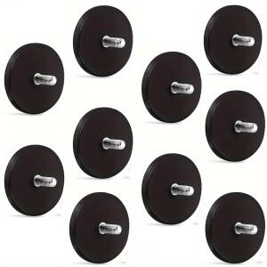 고무 코팅 자석 10개 M6 나사산 스터드 포함  장착 검정색 라이트 바에 사용되는 희토류