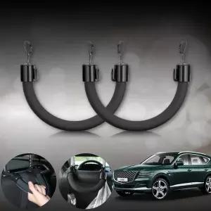 제네시스GV80 3.0(23~25) 모템 자동차 헤드레스트 안전손잡이 올블랙 2개 승하차보조 어르신 어린이 임산부