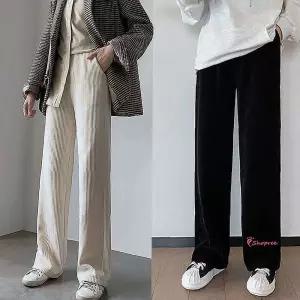 여자 편한 외출복 일상 밴딩팬츠 코듀로이기모바지fgh798