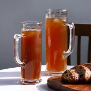 필즈 스트라이프 맥주잔 2size 맥주잔 유리컵 유리잔 커피잔 아이스커피잔