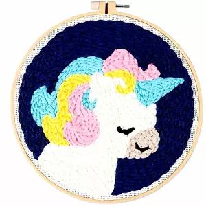 자수콕콕 유니콘 동물 아트 수예 기법 아이디어 창작물 손 작업