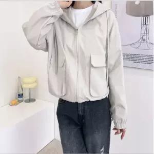 여자후드점퍼 간절기 바람막이점퍼 아웃포켓 후드점퍼 패션 데일리 간절기웨어 아웃도어