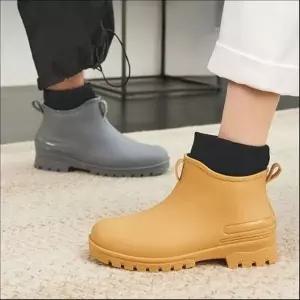 남성 니트삭스 첼시부츠 방수 앵클부츠 장화 3색