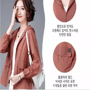 여성바람막이점퍼 파스텔 여성 크롭 바람막이 초경량 아웃도어 현장근무복
