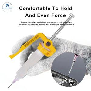 PHONEFIX 솔더 페이스트 디스펜서 플럭스 주사기 용접 접착제 휴대 전화 납땜 페이스트 용접 수리를위한 추진 도구