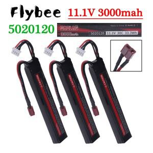워터건 에어소프트 리포 배터리 3S 11.1V 3000mAh T 커넥터 5020120 건 BB 에어 피스톨 전동 장난감 총 부