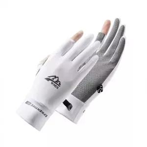 하이쿨 여성 2컷 스포츠 장갑(M)(화이트) 아이스 자외선차단