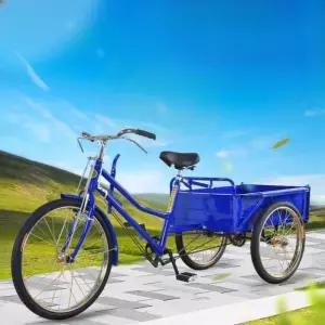 옛날짐 자전거 쌀집 운반용 빈티지 세발 인력거 수레