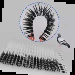 에어컨실외기 비둘기저지 철망 버드스파이크 택색상 410X140