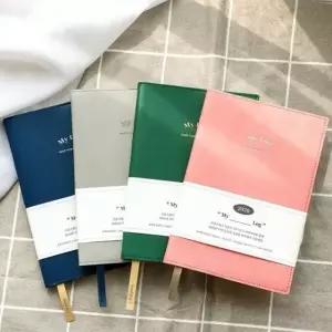 플레플레 2026 마이로그 가죽 다이어리 위클리