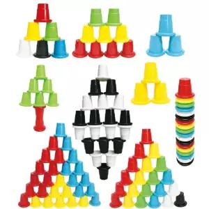 소근육발달놀이 자석 컵쌓기 컬러블록 72p 선물추천 두뇌발달 도형쌓기놀이