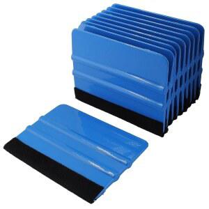 조피터 10개 4인치 펠트 엣지 스퀴지, 창문 틴트, 벽지, 데칼 스티커 설치용 자동차 비닐 스크래퍼 어플리케이터 도구, 블랙 포함