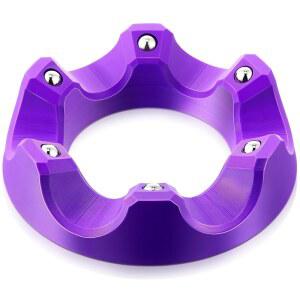 엔혼 볼링 회전 볼 컵, 베어링 스피너 홀더가 있는 퍼플 컵 스탠드, 스페어 홀더 스피너, 다공성 링 청소 디스플레이