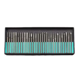 전기 그라인더 용 30 피스 다이아몬드 버 비트 로타리 도구 세트 조각 커팅 연마 부품