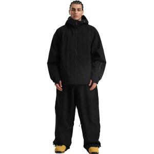 GSOU 스노우 스키복 남성 스노보드 재킷 및 바지 세트 헐렁한 2피스 의상 여성 겨울 스포츠용 방수 단열 처리