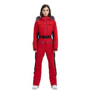 고경험 여성 스키복 원피스 스노우 점프수트 스트레치 의상 스노보드 보온 방수 겨울