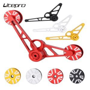 Liteproelite 접이식 자전거 6 속도 후면 변속기 체인 텐셔너 brompton 호환용 알루미늄 스틸 시프트 안정