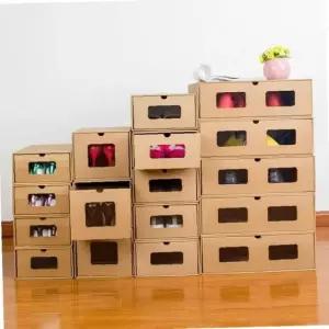 종이리빙 박스 서랍 수납장 골판지 상자