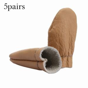 10pcs/5Pairs 엄지 손가락 색인 골무 보호대 가죽 바늘 Felting 가드 집게 슬리브 자수 재봉 액세서리