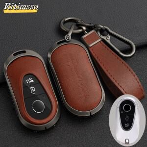 자동차 원격 키 케이스 커버 셸 Fob 메르세데스 벤츠 호환 C E 클래스 W223 W206 C260 C300 S450 보호대 홀