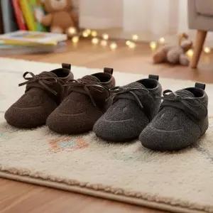 유니 유아 유치원 초등학생 아동 털 안감 겨울 단화 (170-210)