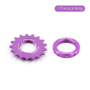 POLSO 보라색 고정 기어 자전거 Freewheel AL-7075 13T 14T 15T 16T 17T 18T 20T 단일 속도 Fixie 톱니바퀴