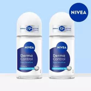 니베아 데오드란트 롤온 더마 컨트롤 퓨어 센서티브 50ml 2개