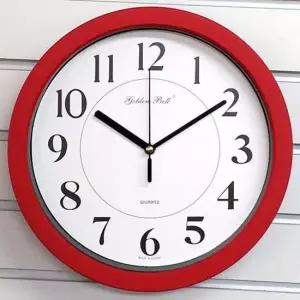 GB4642 무소음 모던 벽시계 레드 28cm 제조한국 벽시계 인테리어시계 시계 무소음시계 월클락