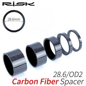RIsk호환OD2 스템 프론트 포크 조정 스페이서 MTB 로드 바이크 자전거 헤드셋 카본 파이버 와셔 1-1/8인치