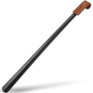 ZOMAKE 시니어 남성용 엑스트라 롱 슈혼, 부츠용 메탈 슈혼 핸들, 28.3인치 슈 스푼 헬퍼