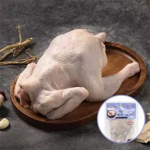 [두메산골] 닭백숙 재료 (냉장 토종닭 1.3kg내외+7가지 한방 부재료 100g)
