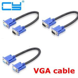 30cm HD15Pin VGA D-Sub 숏 비디오 케이블 코드 남성-남성 M/M 및 RGB 모니터용