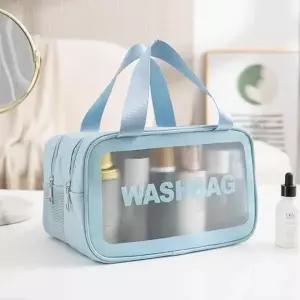 ( )블루 가방 PVC 방수파우치 메쉬 드라이백 수영