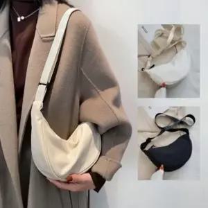 하프문 남녀공용 크로스백 가방 여행용 숄더백 투웨이