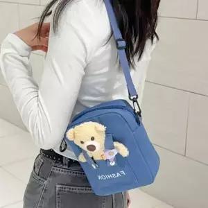 HL] 크로스백 가방 여성 유니크 곰돌이 큐티 백팩