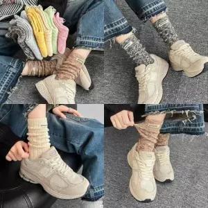 패치니트 여성 겨울 삭스 데일리 여성 숙녀양말 양말 학생 레깅스 스타킹 발목 패션잡화 단목 정장양말 골