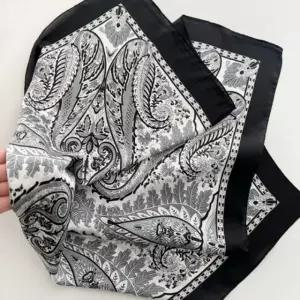 승무원패션 예쁜 여성 심플 페이즐리 쁘띠 스카프