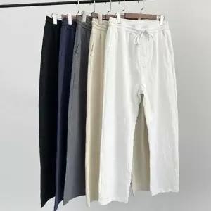 남성 밴딩바지 린넨 마 여름 슬랙스 팬츠