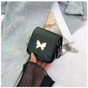 야무치 여자 데일리룩 가방 미니백 미니 퓨어 칼라 립스틱 나비 체인 숄더 크로스 스퀘어 KUK5