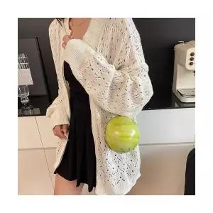 야무치 여자 데일리룩 가방 미니백 방울 토트백 아크릴 숄더 투명 체인 KUK5